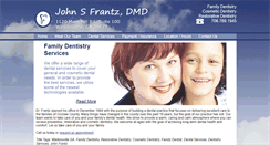 Desktop Screenshot of johnsfrantzdmd.com